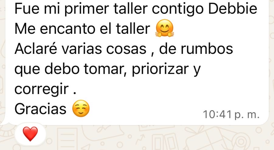 Testimonio de Melissa Rosado vía WhatsApp